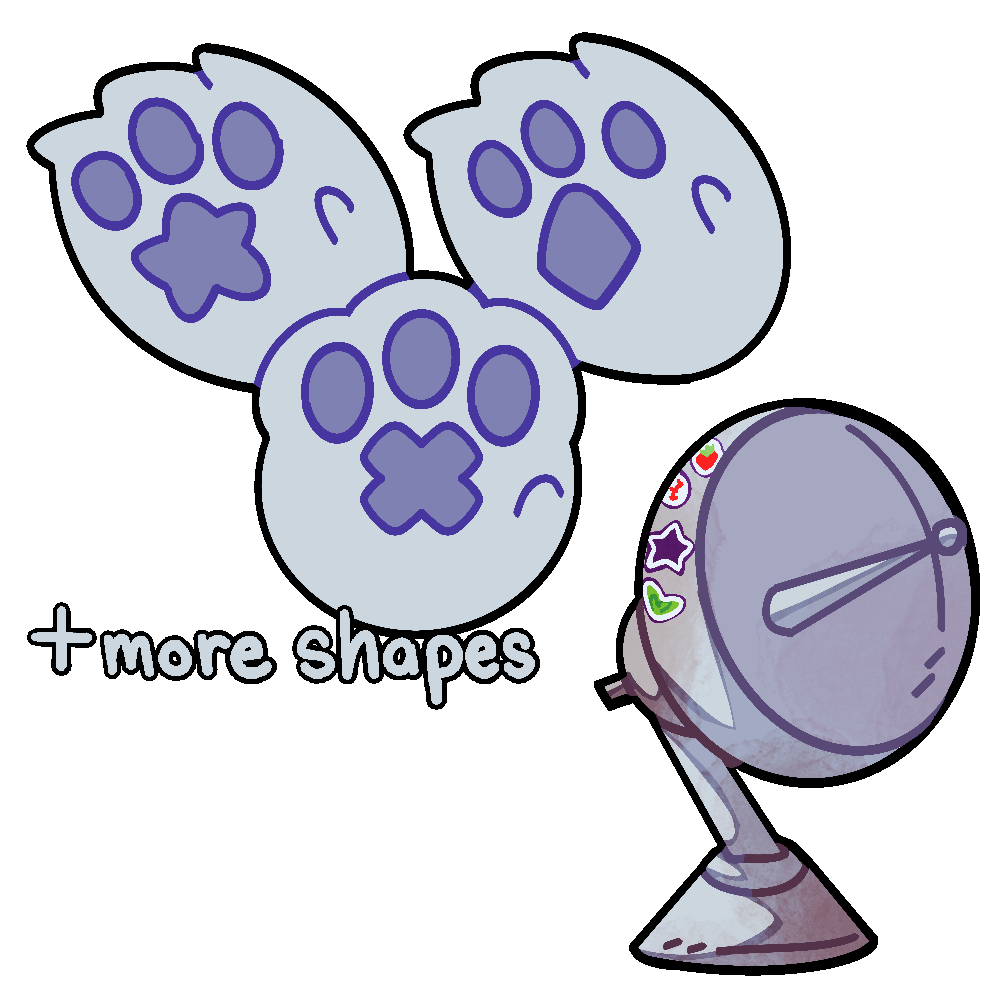 Shaped Paw Pads | Stellar’s Satellite Dish
